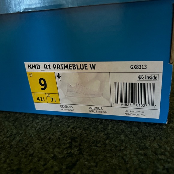 White Adidas Primeblue NMD Tennis Shoes - Picture 4 of 7